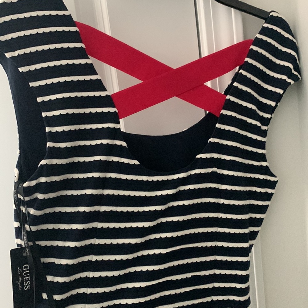 Guess Navy White and Red Dress - Picture 9 of 12